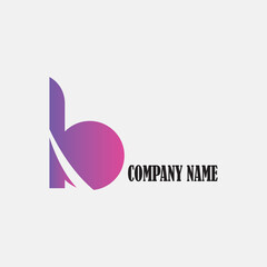 Fototapeta premium letter b colorful illustrations simple logo unique vector design
