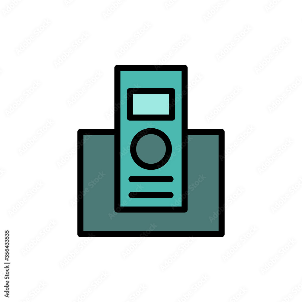 Poster phone, landline icon. simple color with outline vector elements of communication icons for ui and ux