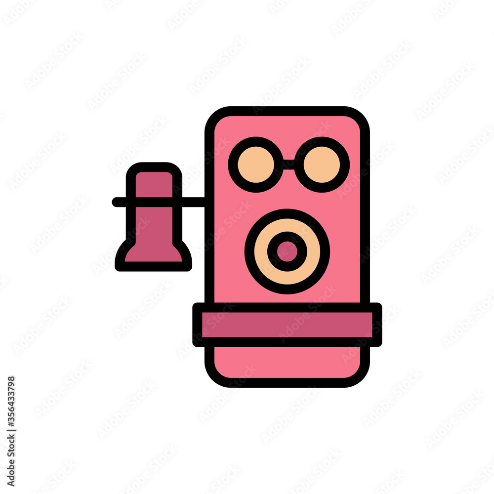 Poster phone, landline icon. simple color with outline vector elements of communication icons for ui and ux