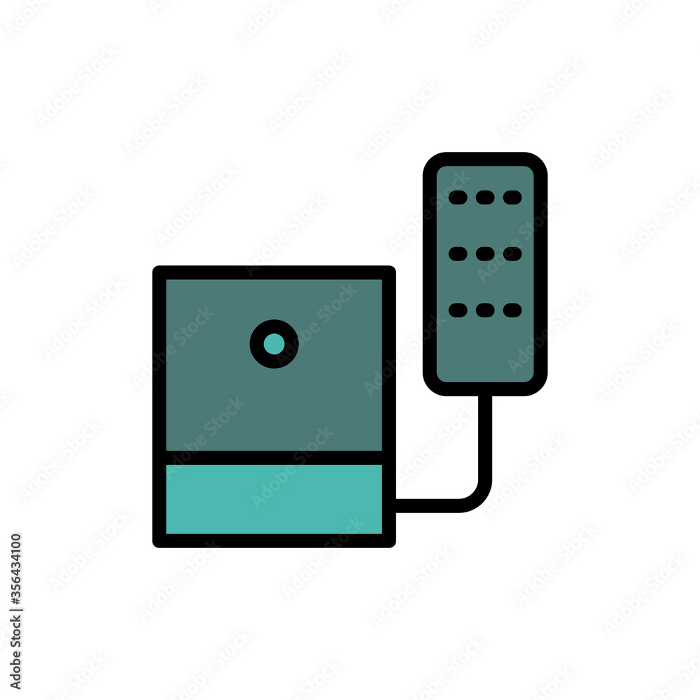 Poster phone, landline icon. simple color with outline vector elements of communication icons for ui and ux