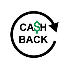 cashback icon design logo template EPS 10