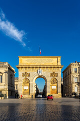 Fototapeta na wymiar Porte du Peyrou, Arc de Triomphe in Montpellier, France.
