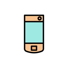 Phone, mobile, technology icon. Simple color with outline vector elements of communication icons for ui and ux, website or mobile application