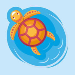 Fototapeta premium yellow_turtle