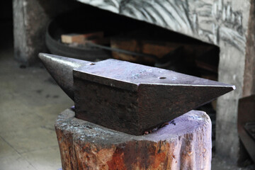 Anvil in the forge in Toledo
