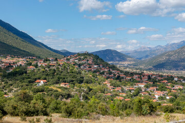 Fototapeta na wymiar Levidi village in Arcadia, Peloponnese