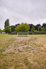 Fototapeta premium football goal in a park
