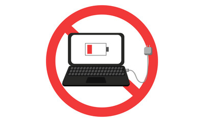 パソコン充電禁止