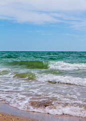 Sea waves. Coast. Waves in sea