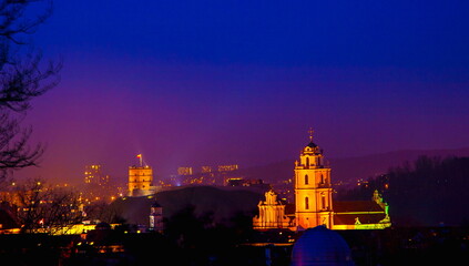 Obraz premium Vilnius at night