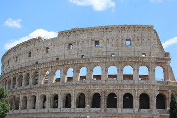 Beautiful view of colosseum in rome italy