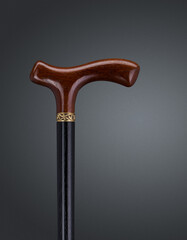 Walking sticks and crutches. High quality photo.