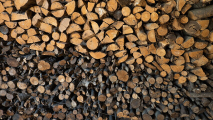 cut firewood background