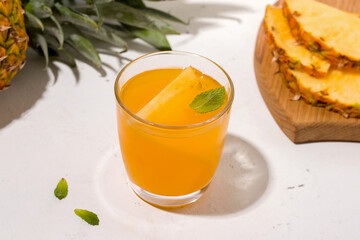Fermented drink from kombucha pineapple