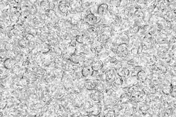 chaotic monochrome black and white thorus conglomeration abstract background
