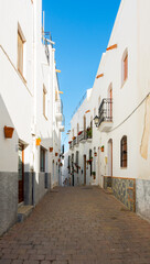 Calles dentro de Mojácar, Almería, Andalucía, España