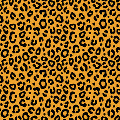 Colorful leopard seamless pattern. Fashion stylish vector texture.