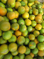 Group of Santra fruit, Tangerine fruit kept well stocked