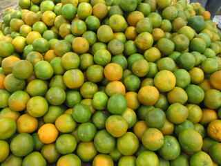 Group of Santra fruit, Tangerine fruit kept well stocked