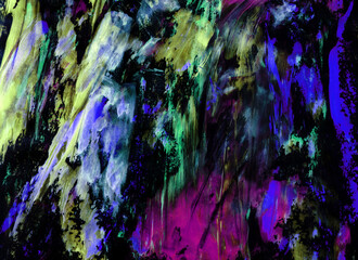 Colorful abstract background with patches of paint. Sky and clouds, watercolor. Design for backgrounds, wallpapers, covers and packaging, wrapping paper.