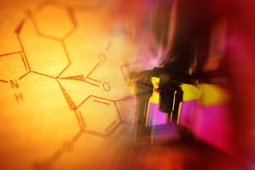 DNA encoding. Text with nucleobases.