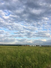 field and sky