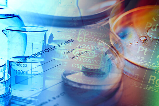 DNA encoding. Text with nucleobases.