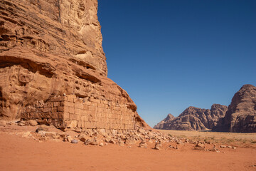 Lawrence House Ruin at Wadi Rum Dessert, Jordan