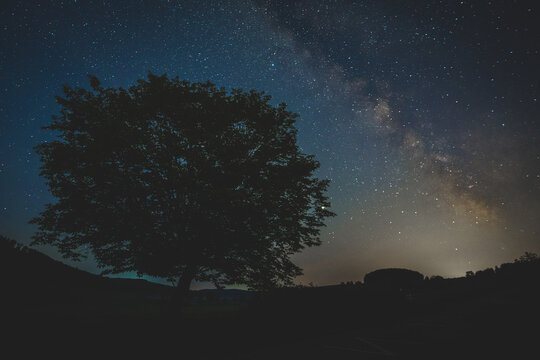Milchstra&szlig;e bei der Salmendinger Kapelle in Kornb&uuml;hl  (milky way)