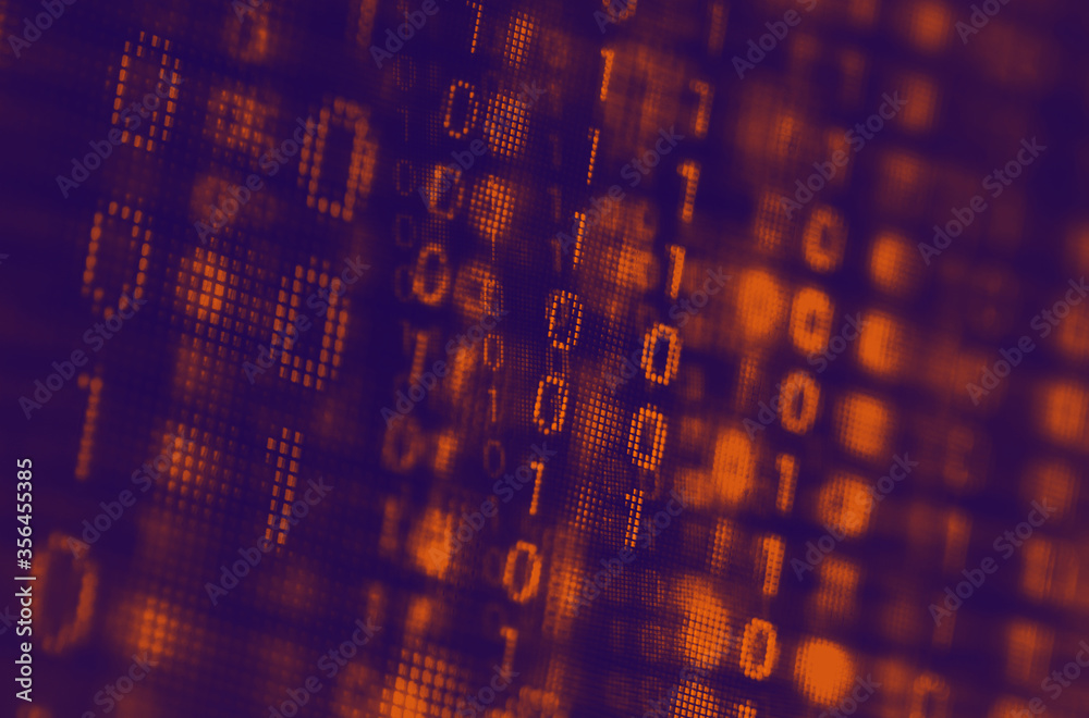 Poster program code on a monitor