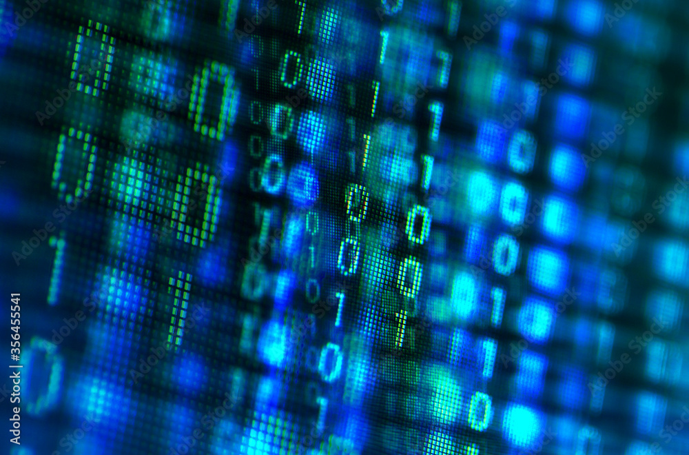 Poster program code on a monitor