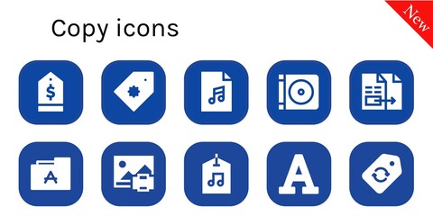 copy icon set