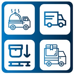 Set of logistic icons