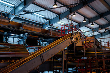 general plan inside an agricultural plant conveyor