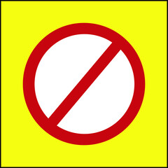 Illustration of traffic sign to represent 'NO PARKING'