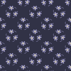 Japanese style retro vintage seamless pattern background flower