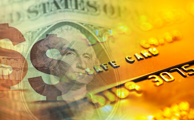 One dollar detail. Macro image.