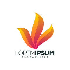 fire logo design vector illustration