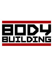 Obraz premium Body Building Logo Bodybuilder 