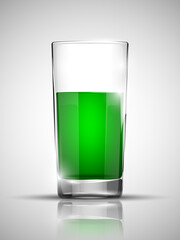 Glass with cold drink. Bright soda. A glass of lemonade. Cold iced tea. Bar with a glass of cocktail