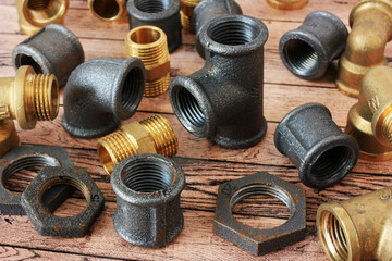Plumbing fittings for water pipe installation