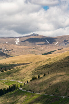 mountain landscape with clouds