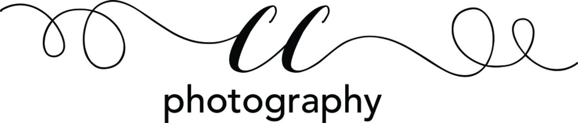 CC  Letter Initial Logo Design, Vector Template

