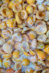 apricot prepared to make jam