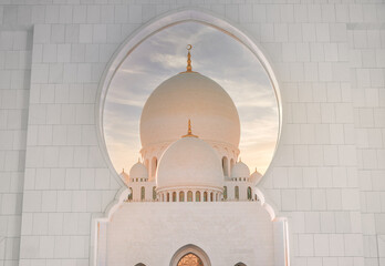 mosque in abu dhabi united arab emirates