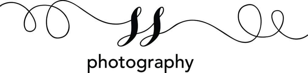 SS Letter Initial Logo Design, Vector Template

