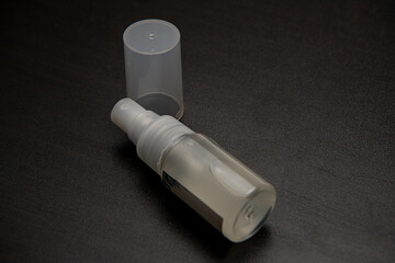 Collagen Serum and Vitamin Skin Care Cosmetic. Moisturizing serum spry bottle 