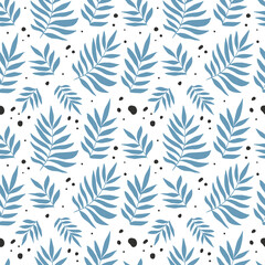 Seamless floral patterns, spring summer backdrop. Hand drawn surface pattern