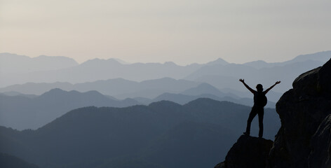 The Woman Who Watched the Magnificent Mountain View
