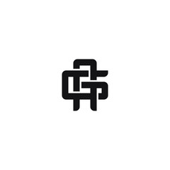 AG Letters Logo Design unique. Simple and Creative Black Letter Concept Illustration